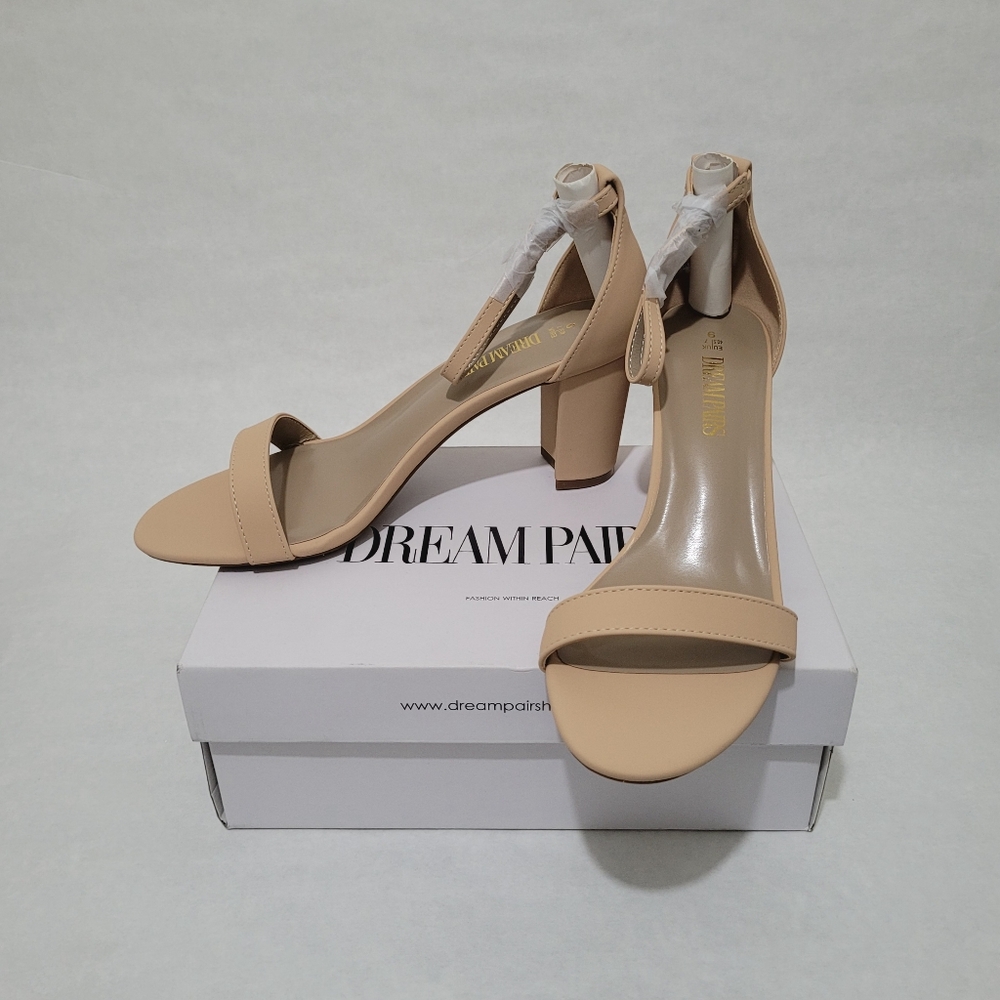 Dream Pairs Open Toe Chunky Heel Sandals